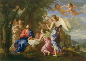 Chrystus w służbie aniołów, ok. 1650